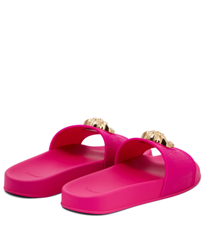 Versace Palazzo Rubber Pool Slide In Pink | ModeSens