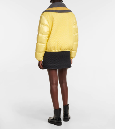 Shop Moncler Arpont Bomber Jacket In Yellow