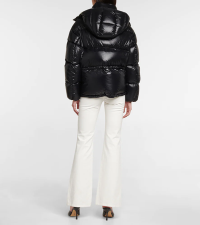 Shop Moncler Abbaye Quilted Puffer Jacket In Black