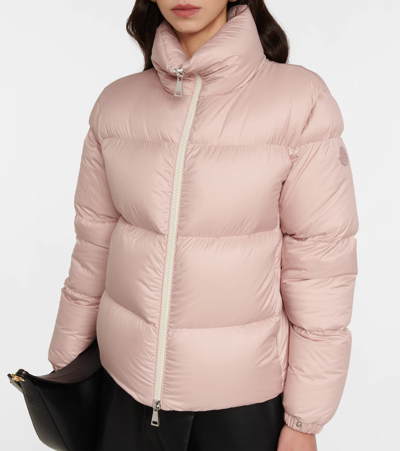 Shop Moncler Anterne Quilted Jacket In Pink