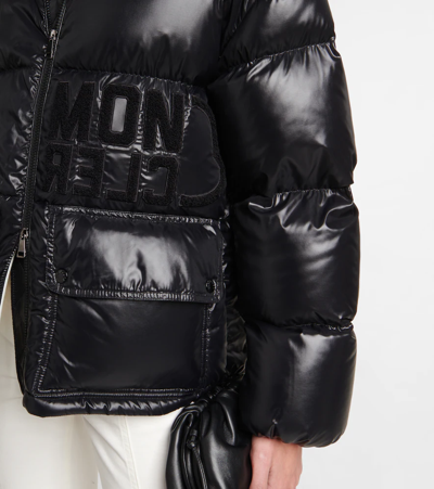 Shop Moncler Abbaye Quilted Puffer Jacket In Black