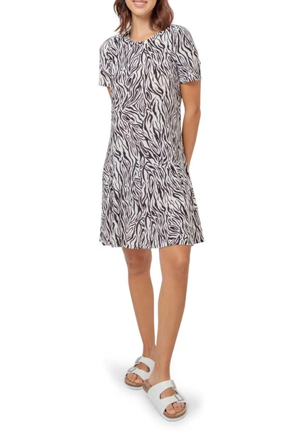 Shop Leota Serenity T-shirt Dress In Wzbb - Woodgrain Zebra