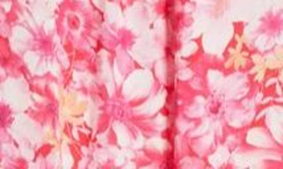 Shop Bb Dakota By Steve Madden Garden Of Dreams Floral Tiered Maxi Sundress In Bright Rose