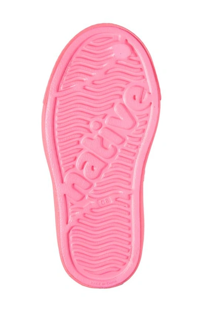 Shop Native Shoes Jefferson Bling Glitter Slip-on Vegan Sneaker In Floyd Bling/ Floyd Pink