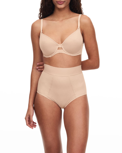 Shop Chantelle Smooth Lines Spacer Bra In Nude Blush