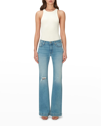7 For All Mankind Dojo Mid Rise Flare Jeans In Opp Darby