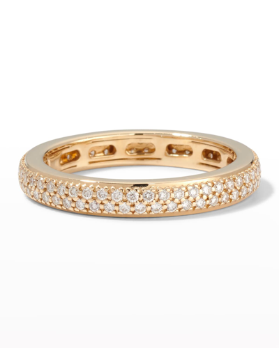 Shop Sydney Evan Men's Diamond Pavé Eternity Ring In Pave Gold