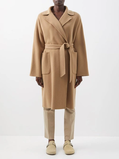 Weekend Max Mara Rovo Wrap Coat In Camel | ModeSens