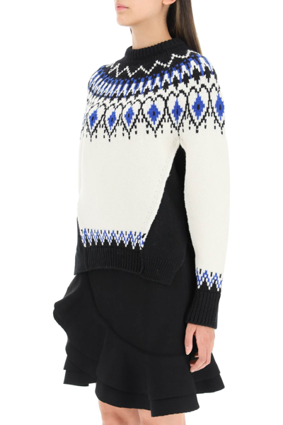 Shop Alexander Mcqueen Fair Isle Wool Sweater In Mixed Colours