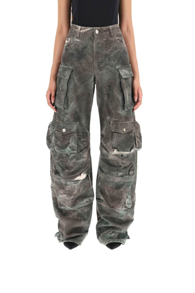 Shop Attico The  'fern' Cargo Trousers In Mixed Colours