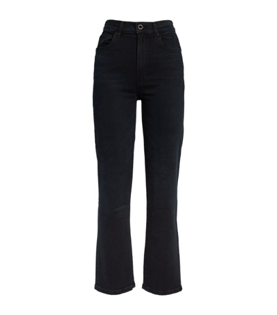 Shop Le Jean Straight-leg Sabine Jeans In Black
