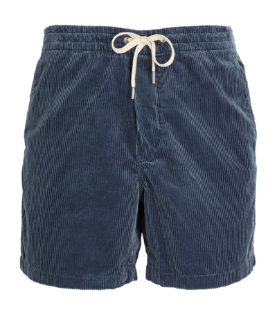 Shop Polo Ralph Lauren Corduroy Prepster Shorts In Navy