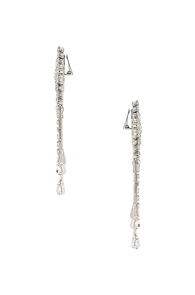 Shop Alessandra Rich Star Earrings In Crystal & Silver