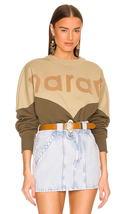 Shop Isabel Marant Étoile Houston Sweatshirt In Military