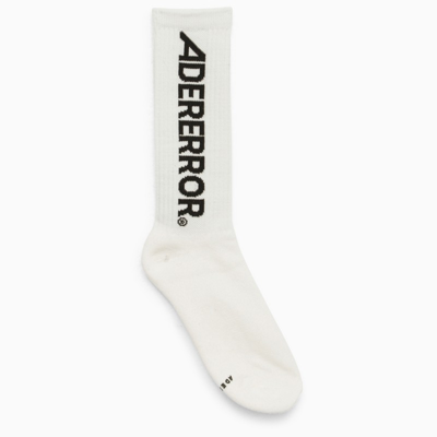 Shop Ader Error | Logo-lettering Socks In White