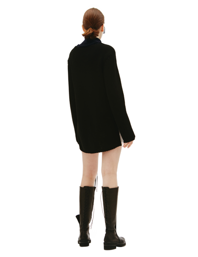 Shop Ann Demeulemeester Irene Knitted Sweater In Black