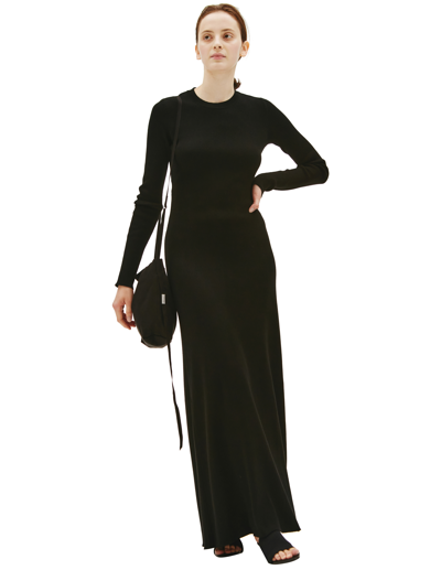 Shop Ann Demeulemeester Eva Knitted Dress In Black