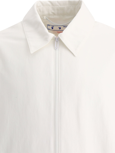 Shop Off-white "neen Harrington" Overshirt In White