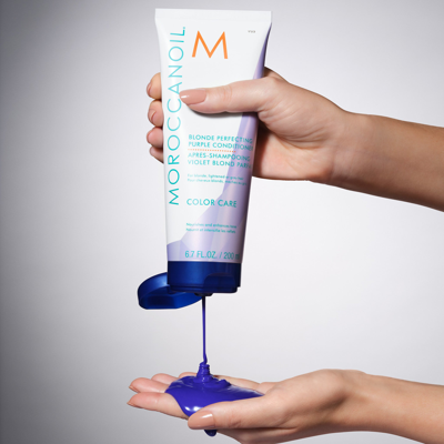 Shop Moroccanoil Blonde Perfecting Purple Conditioner In Default Title