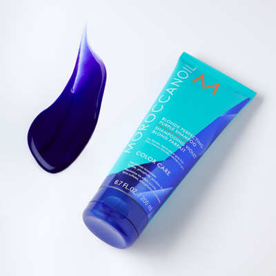 Shop Moroccanoil Blonde Perfecting Purple Shampoo In Default Title