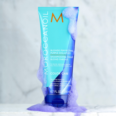 Shop Moroccanoil Blonde Perfecting Purple Shampoo In Default Title