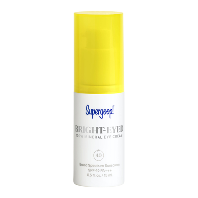 Shop Supergoop Bright-eyed 100% Mineral Eye Cream Spf 40 In Default Title