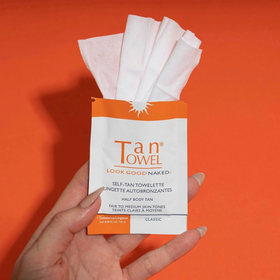 Shop Tantowel Classic Half Body Self-tan Towelette 10 Pack In Medium To Dark