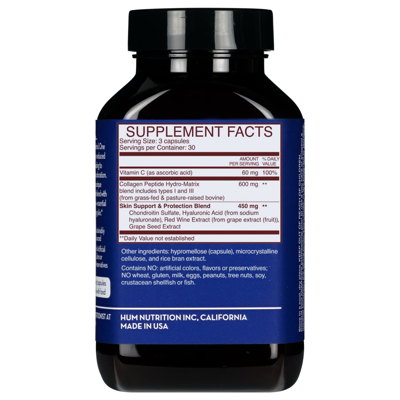 Hum Nutrition Collagen Love™ Skin Firming Supplement With Hyaluronic Acid & Vitamin C 90 Capsules In Default Title