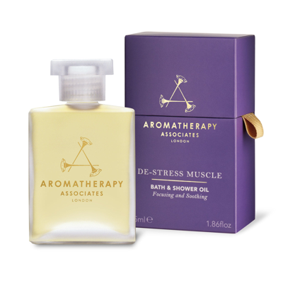 Shop Aromatherapy Associates De-stress Muscle Bath And Shower Oil In Default Title