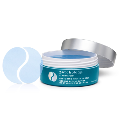 Patchology Flashpatch Restoring Night Eye Gel Jar, 30 Pairs In 30 Treatments