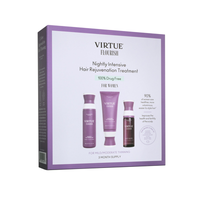 Shop Virtue Flourish Nightly Intensive Hair Rejuvenation Treatment 90 Day In Default Title