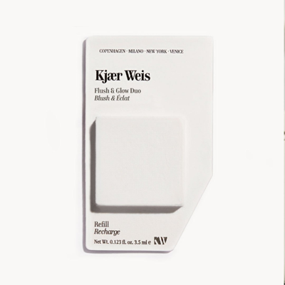 Kjaer Weis Flush & Glow Duo Blush Highlighter Refill In Vibrant Ray