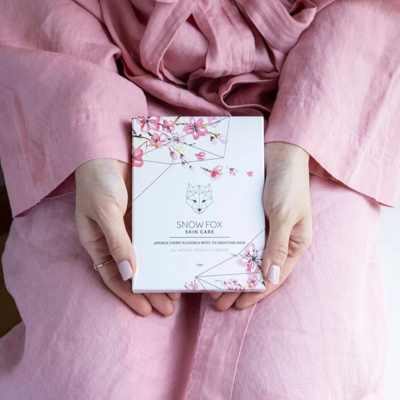 Shop Snow Fox Skincare Japanese Cherry Blossom And White Tea Smoothing Mask In 1 Treatment