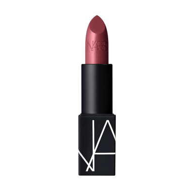 Shop Nars Lipstick In Afghan Red (satin)