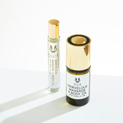 Ellis Brooklyn Marvelous Massage And Body Oil With 100mg Of Full Spectrum Cbd In 1 Fl oz | 30 ml