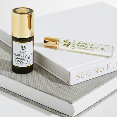 Ellis Brooklyn Marvelous Massage And Body Oil With 100mg Of Full Spectrum Cbd In 1 Fl oz | 30 ml