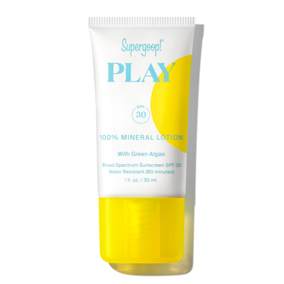 Shop Supergoop Play 100% Mineral Lotion With Green Algae Spf 30 In 1 Fl oz | 30 ml