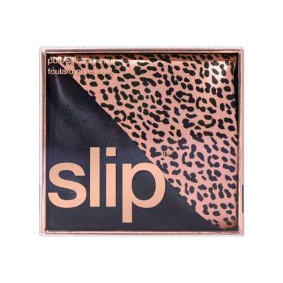 Shop Slip Pure Silk Hair Wrap In Wild Leopard