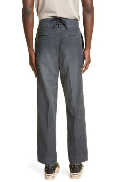 Holman Damaged Sailor Trousers In Black