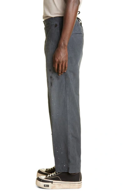 Holman Damaged Sailor Trousers In Black