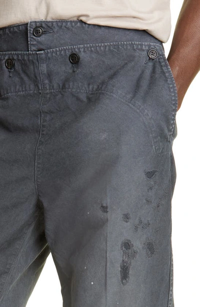 Holman Damaged Sailor Trousers In Black