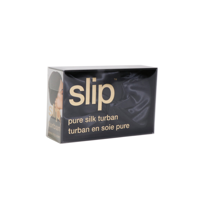 Shop Slip Pure Silk Black Turban In Default Title
