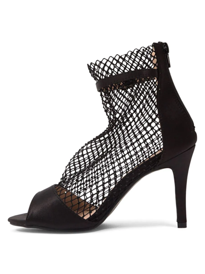 Shop Chic By Lady Couture Women's Ariana Mesh & Satin Sandals In Black