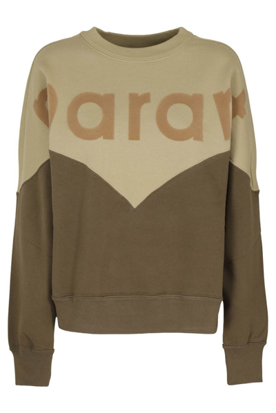 Shop Isabel Marant Étoile Logo Blocked Crewneck Jumper In Multi