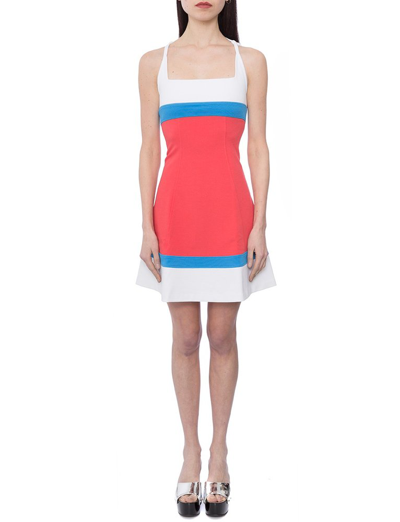 Shop Dsquared2 Jersey Stretched Mini Dress In Multi