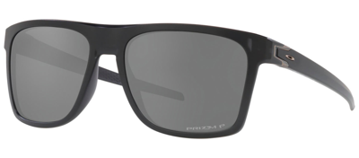 Shop Oakley Leffingwell Oo9100-04 Wayfarer Polarized Sunglasses In Grey