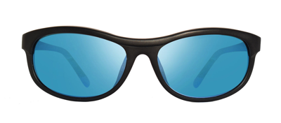Shop Revo Vintage Re 1180 01 H20 Wrap Polarized Sunglasses In Blue