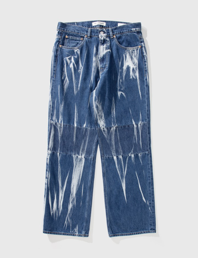 Shop Our Legacy Extended Third Cut Glass Bleach Denim In Blue