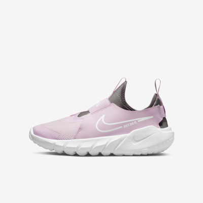 Shop Nike Flex Runner 2 Big Kids' Road Running Shoes In Pink Foam,flat Pewter,photo Blue,white