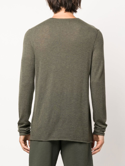 Zadig & Voltaire Thomas Cp Arrow Int Sweater Feather Cashmere Intar In Grün